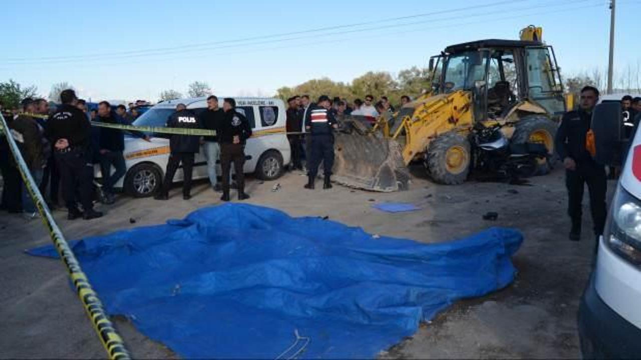 Kepçeye çarpan motosiklet sürücüsü öldü