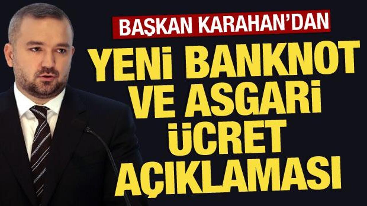 Merkez Bankası’ndan yeni banknot ve asgari ücret açıklaması