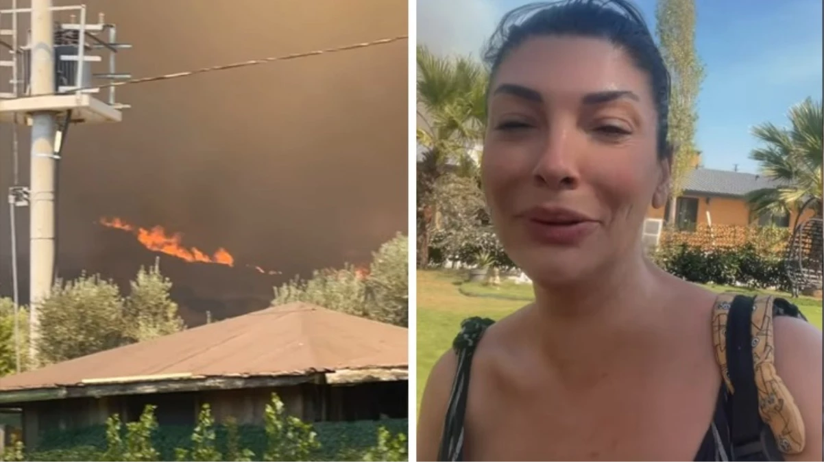 Urla’daki yangın ormanı küle çevirdi! Ünlü şarkıcı Aslı Zen’in evi alevlerin arasında kaldı