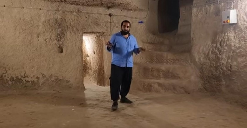 Hacı Ahmet Ünlü Tatlarin Yeraltı Şehrini inceledi