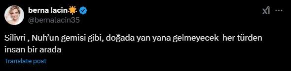 Berna Laçin'den dikkat çeken Silivri yorumu: Nuh'un Gemisi gibi