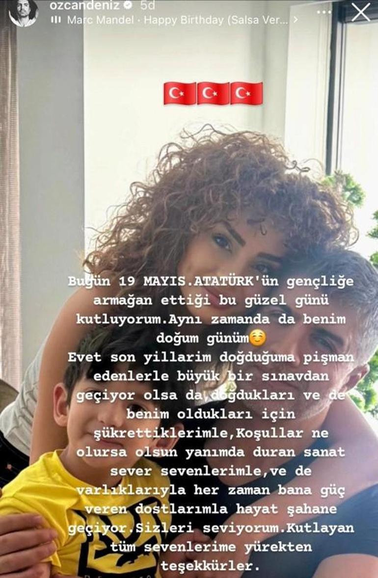 Özcan Deniz'den imalı doğum günü mesajı! 'Büyük bir sınavdan geçiyorum'