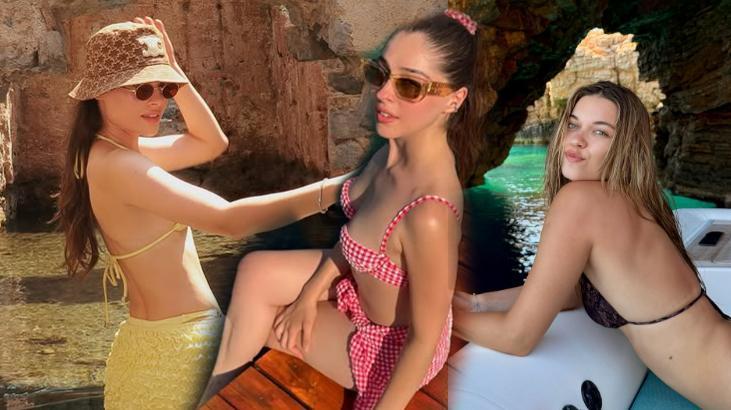 Ünlü isimler yaz sezonunu açtı! Afra Saraçoğlu, Cemre Baysel ve Simay Barlas’tan plaj pozları