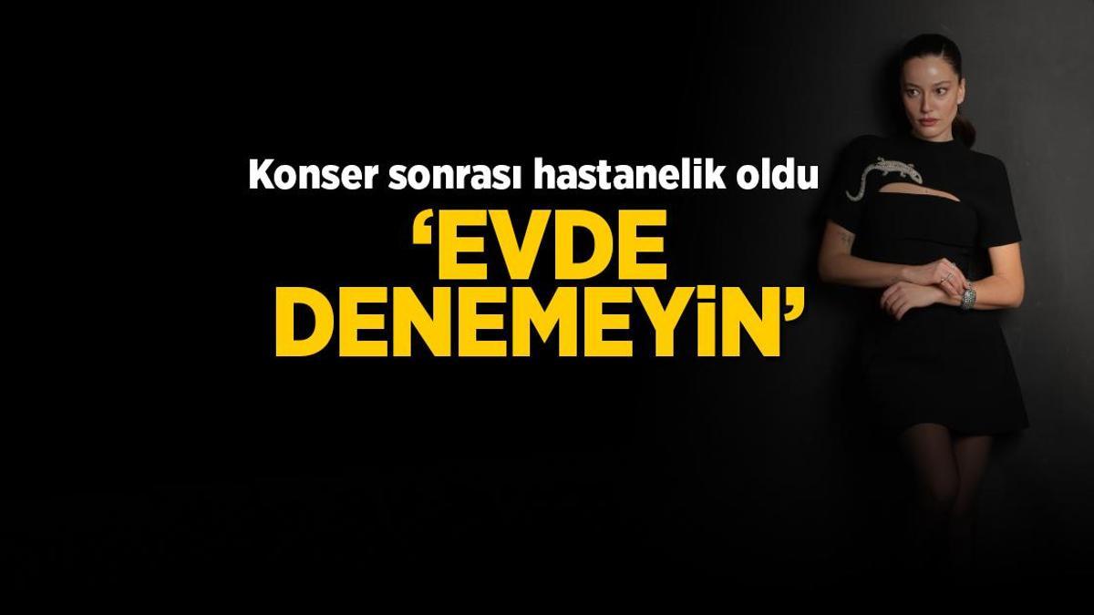 Ünlü oyuncu Pelin Akil konser sonrası hastanelik oldu! ‘Evde denemeyin’