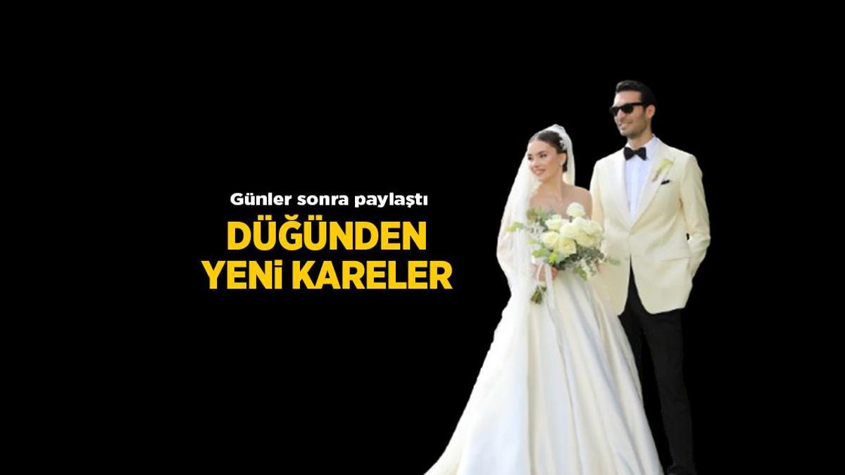 Almila Ada günler sonra paylaştı! İşte düğünden yeni fotoğraflar