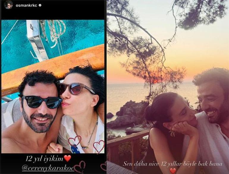 12. yıla romantik kutlama! Ceren Karakoç meslektaşı eşi Osman Karakoç'a aşkını ilan etti