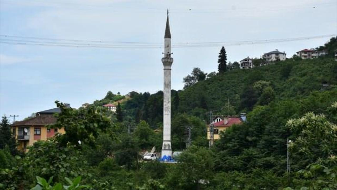 Trabzon’da camisi olmayan minare görenleri şaşırtıyor!