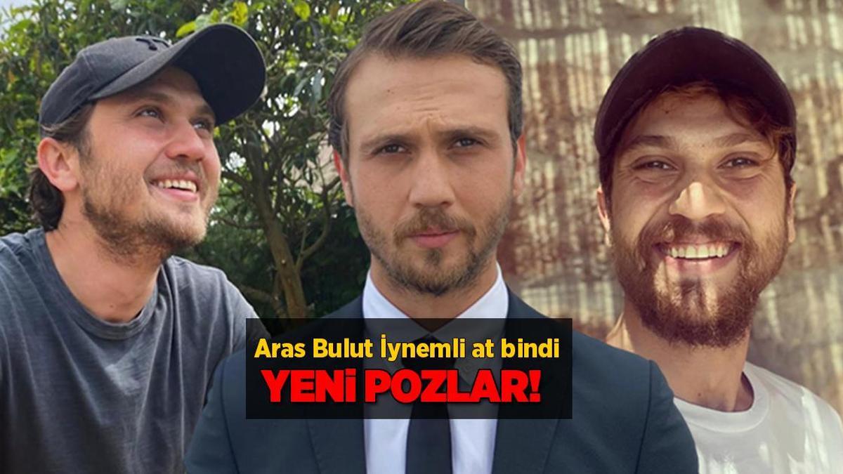 Aras Bulut İynemli’den at çiftliğinde pozlar! Ünlü arkadaşı da eşlik etti!