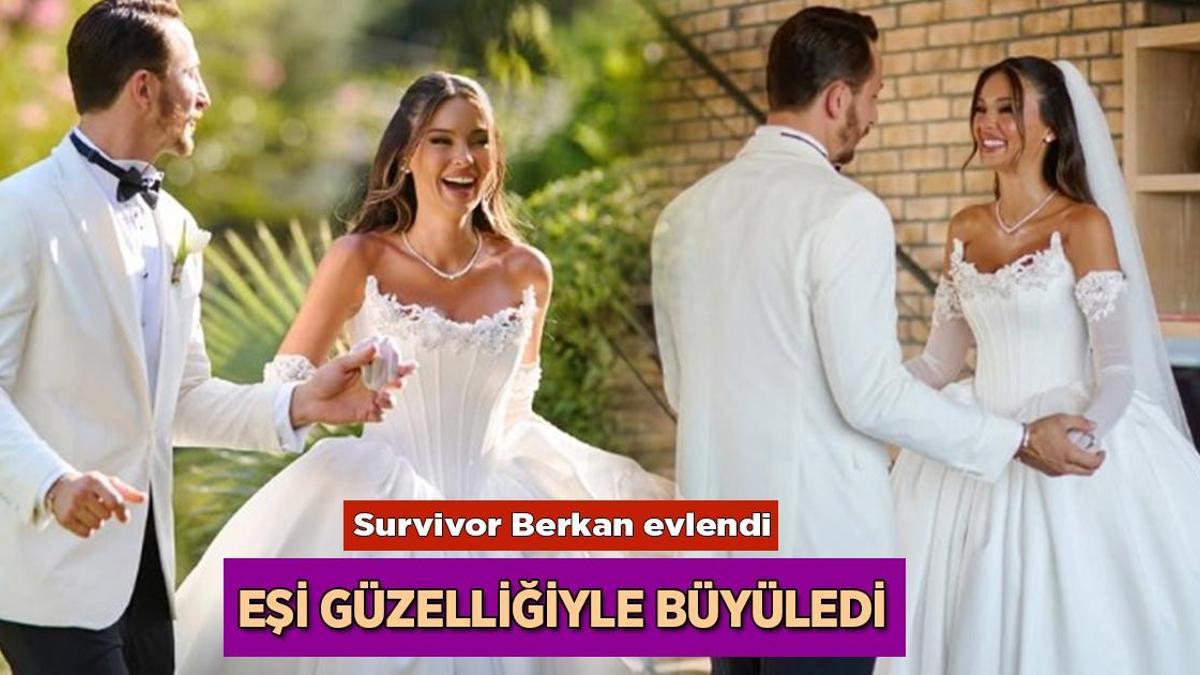 Survivor Berkan Karabulut ve Lale Onuk evlendi! Gelinliği sosyal medyada olay oldu