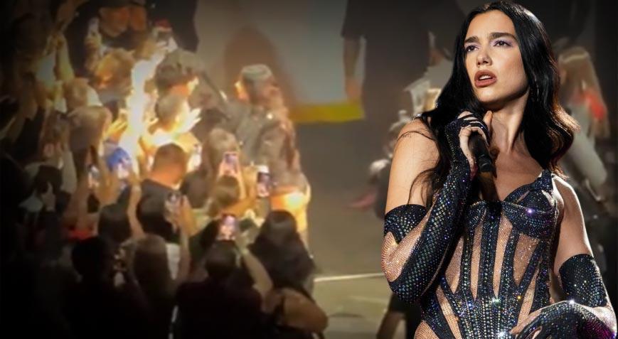 Dua Lipa konserine damga vuran an! ‘Türkiye’den senin için geldim’