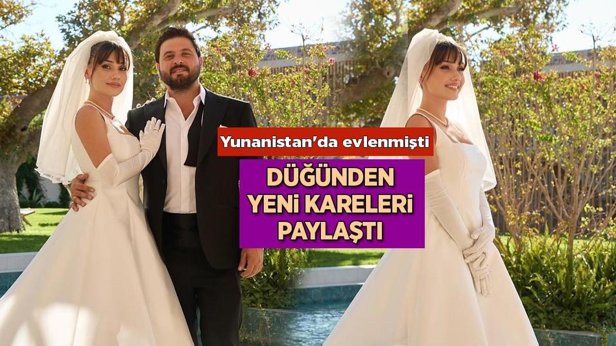 Yunanistan’da evlenmişti! Sevda Erginci düğünden yeni kareleri paylaştı