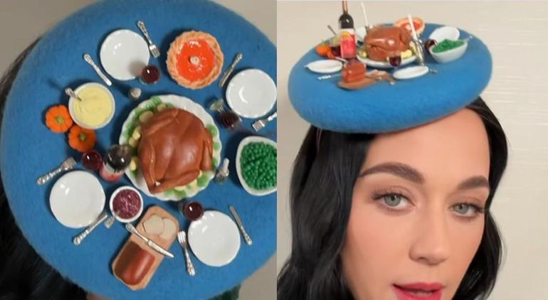 Katy Perry şapkasıyla olay oldu! İlginç kutlama
