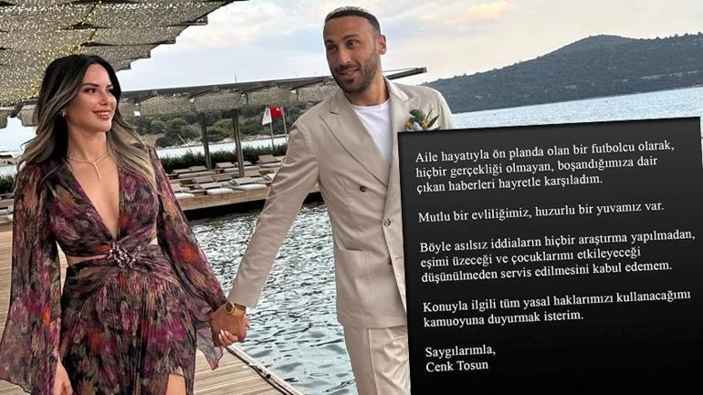 9 yıllık evlilik sona mı eriyor? Cenk Tosun'dan boşanma açıklaması