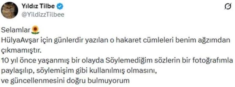 Yıldız Tilbe'den Hülya Avşar polemiğine netlik! 'Sözler bana ait değil'