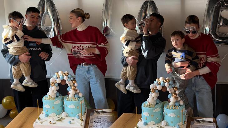 Ayel ve Emir 2 yaşında! İşte doğum günü partisinden kareler