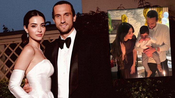 Mylan 1 yaşında! Melisa Aslı Pamuk ve Yusuf Yazıcı’dan aile pozu