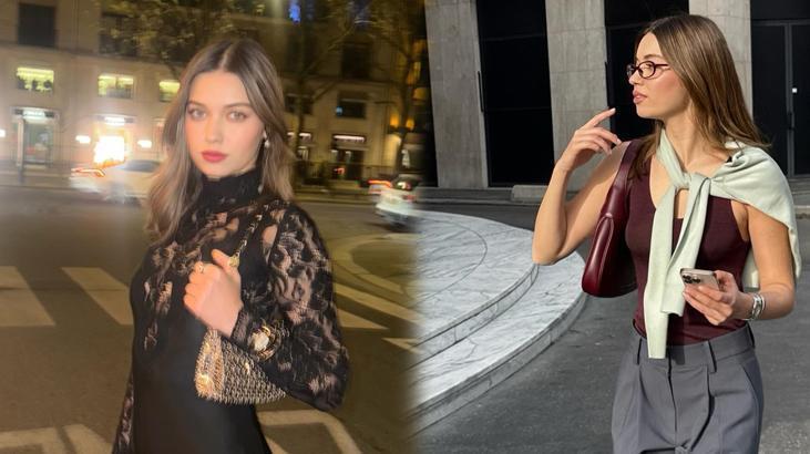 Milano sokaklarında fırtına gibi esti: Afra Saraçoğlu’ndan dikkat çeken kareler!