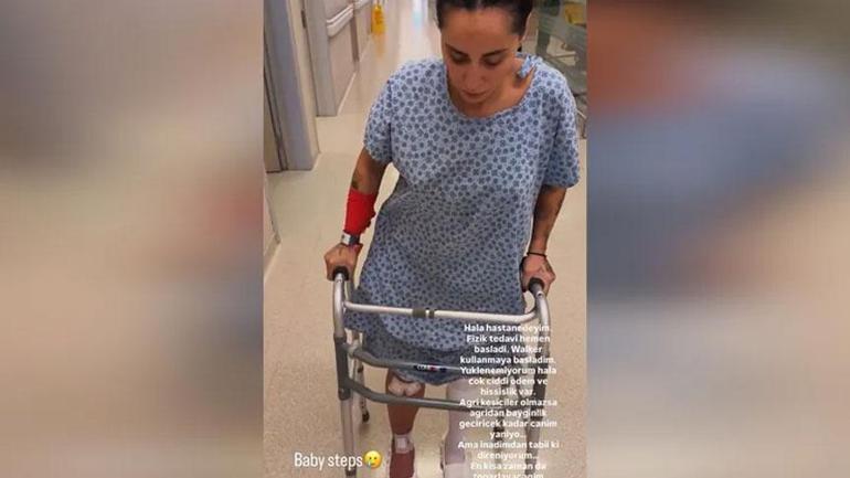 Bacağı iki yerden kırılmıştı! Yasemin Yürük: Acıdan nefesim kesiliyor