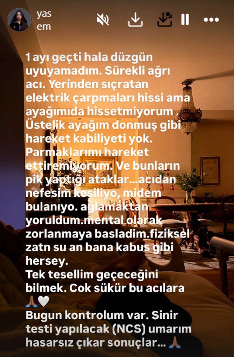 Bacağı iki yerden kırılmıştı! Yasemin Yürük: Acıdan nefesim kesiliyor