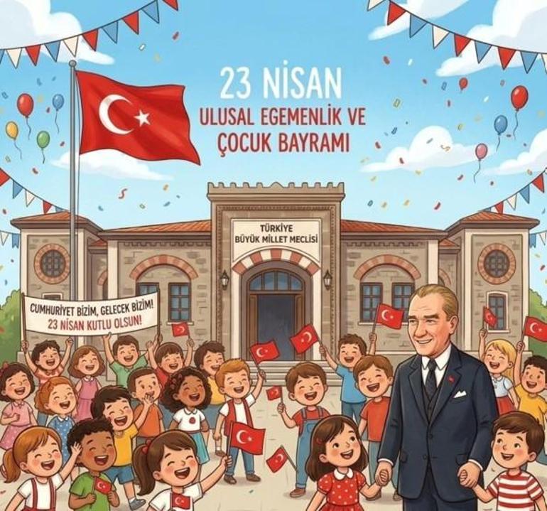 Ünlülerden 23 Nisan Ulusal Egemenlik ve Çocuk Bayramı paylaşımı