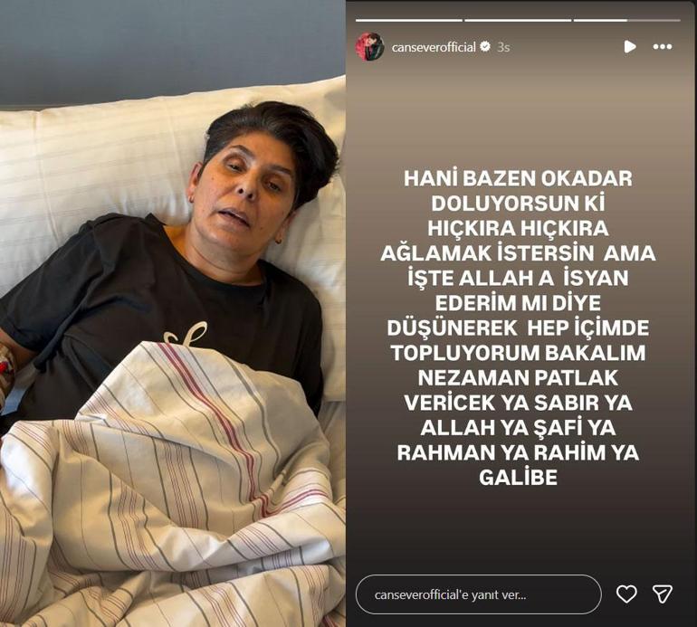 Lösemiyle mücadele eden Cansever içini döktü: Ağlamak istiyorum ama...