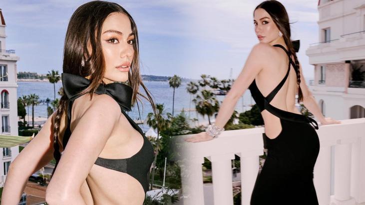 Cannes’a damga vurdu! Demet Özdemir’in pozlarına beğeni yağmuru