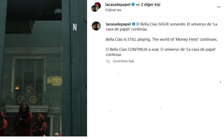 La Casa de Papel sürprizi: Macera kaldığı yerden devam edecek!