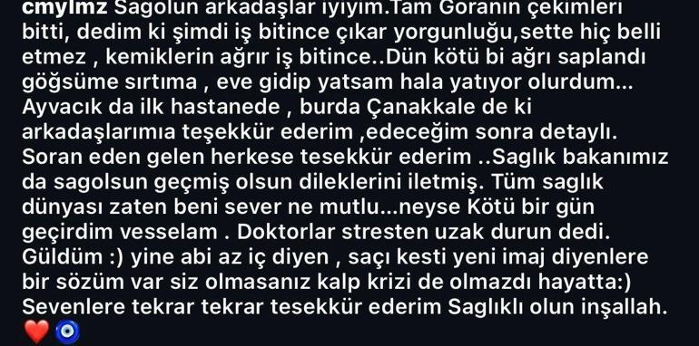 Ünlü komedyen Cem Yılmaz'dan hastaneden ilk paylaşım! 'Siz olmasanız kalp krizi de olmazdı hayatta'