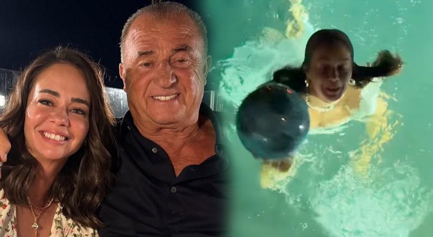 Merve Terim’den kalpleri ısıtan hareket: Bir top için denize atladı