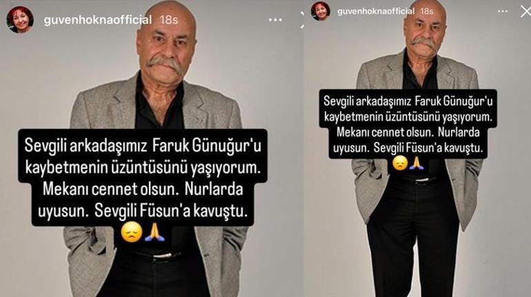 Faruk Günuğur ölümüyle yasa boğdu! Güven Hokna'dan duygu yüklü paylaşım: Füsun'a kavuştu