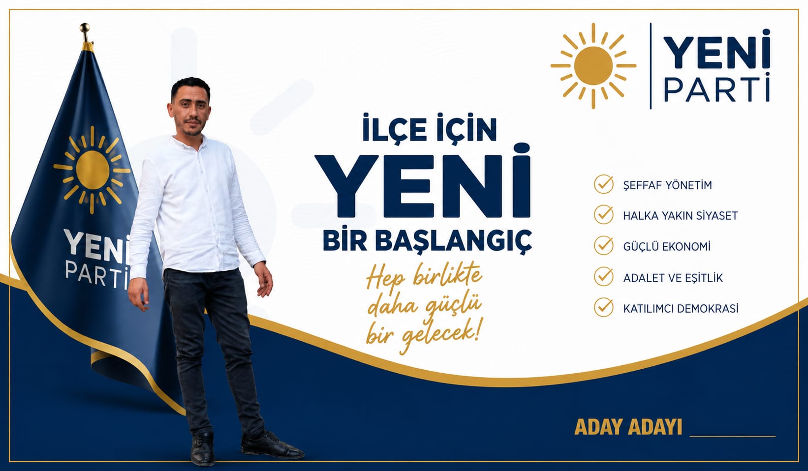 Kayseri Bünyan’da Yeni Siyasi Heyecan: Ekrem Sarıkaya YENİ Parti İlçe Başkanlığına Aday