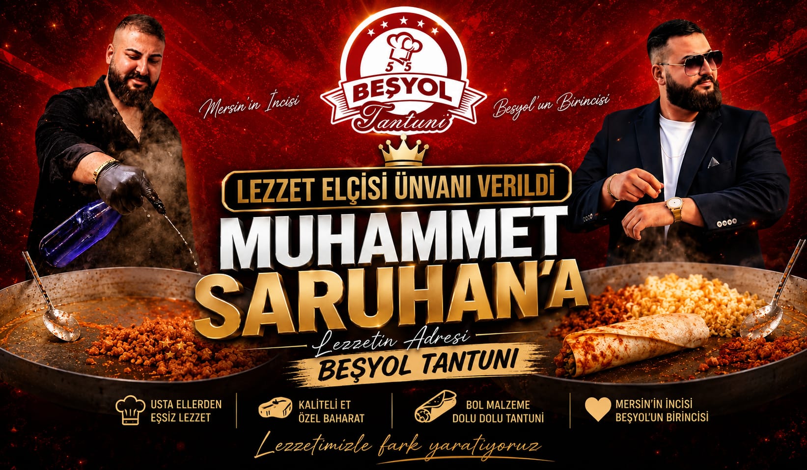 Muhammet Saruhan’a “Lezzet Elçisi” Ünvanı Verildi