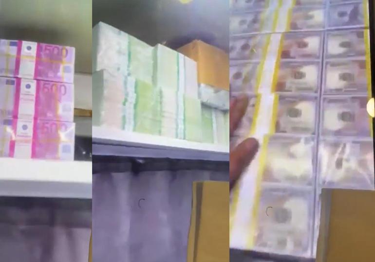 'Vanlı Kara Haydar'ın balya balya dövizlerle çektiği yeni görüntüleri ortaya çıktı
