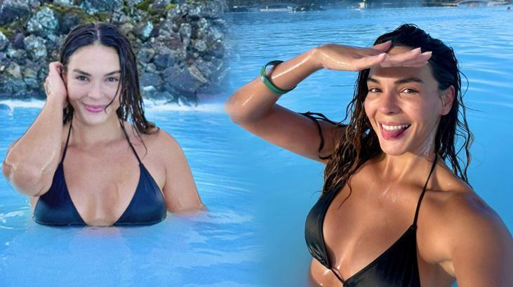 Ebru Şahin İzlanda tatilinden peş peşe paylaştı! Havuz pozları olay oldu