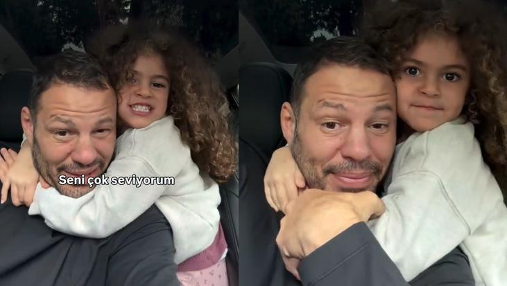 Avatar Atakan’dan kızı Zenia ile eğlenceli paylaşım: Seviyor mu boğuyor mu belli değil