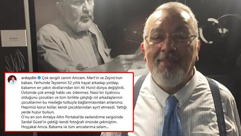 Usta tiyatrocu Ali Hürol hayatını kaybetti